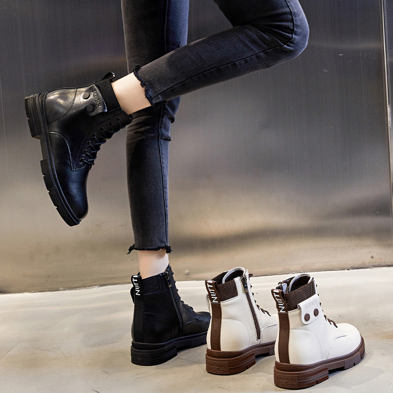 Women's Martin Thick Bottom Classic Style Short Boots