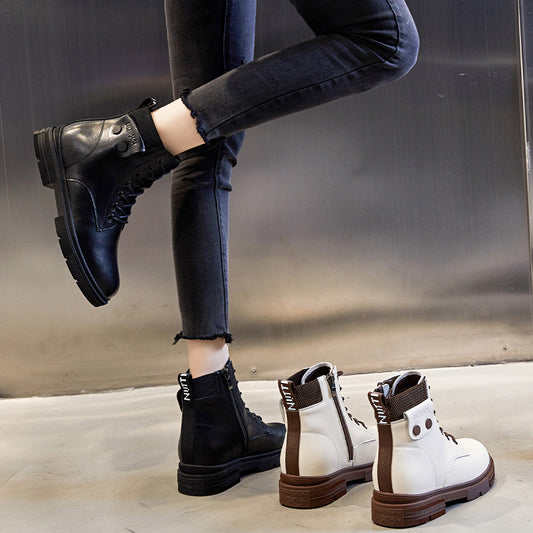 Women's Martin Thick Bottom Classic Style Short Boots