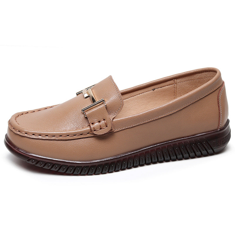 Women's Pumps Leisure Small Soft Bottom Slip-on Genuine Casual Shoes