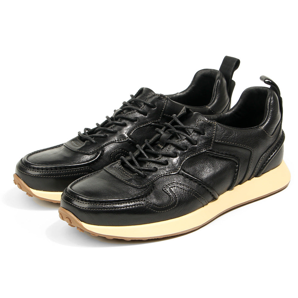 Men's Slightly Dirty Clunky Genuine White Retro Sneakers