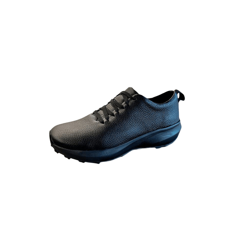 Men's Genuine Platform Full Cowhide Breathable Versatile Sneakers