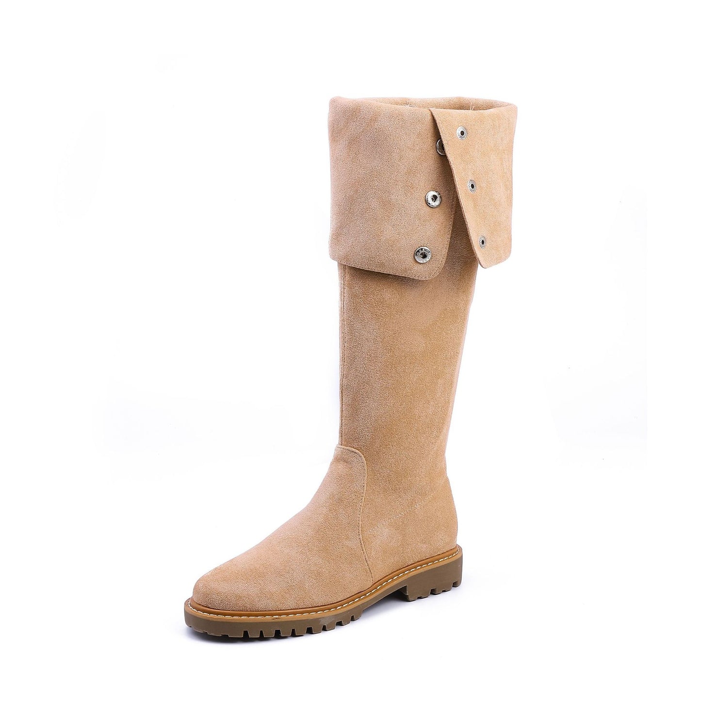 Women's Fleece-lined Warm Slugged Bottom Martin Two-way Wear Snow Boots