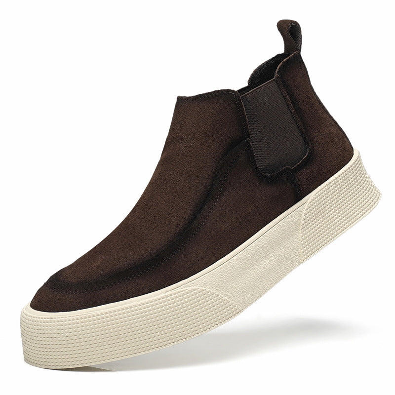 Men's Cowhide Breathable Warm Fashion Suede Soft Boots