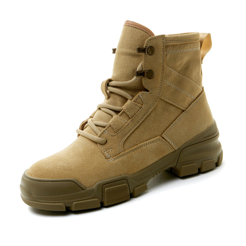 Women's & Men's Martin Autumn Thick-soled Suede Outdoor Climbing Women's Leather Boots