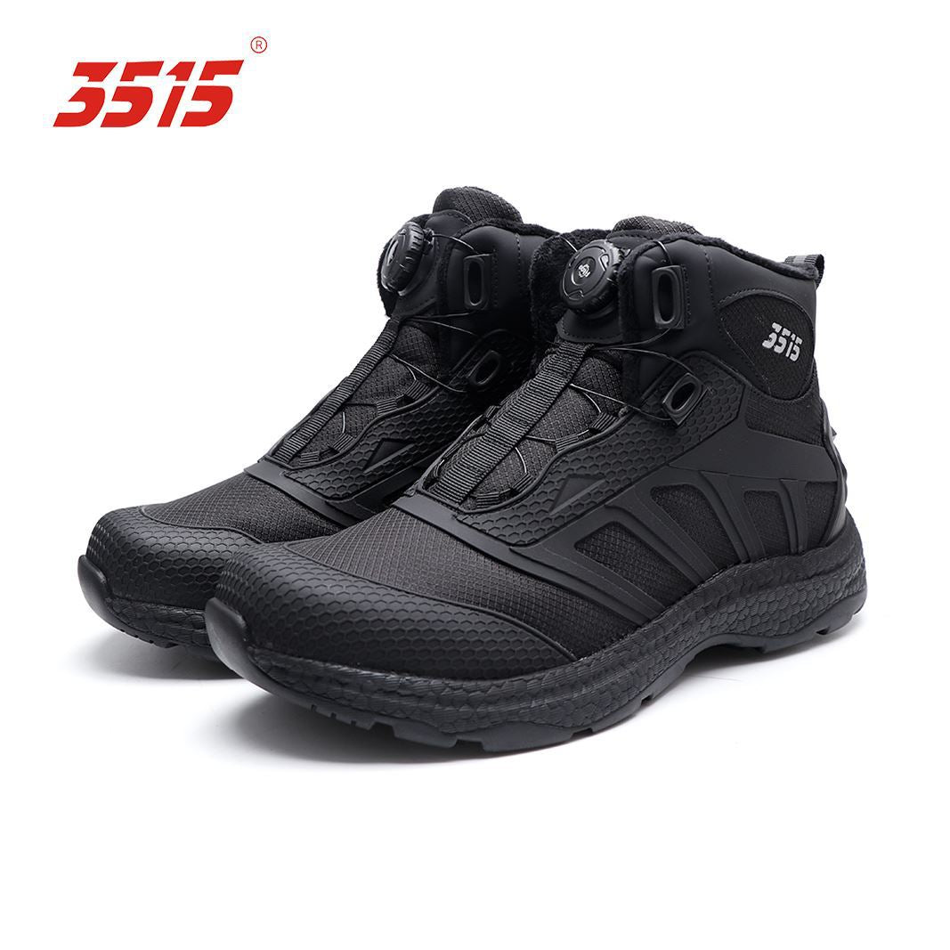 Strong Round Toe Pure Black Fast Casual Shoes