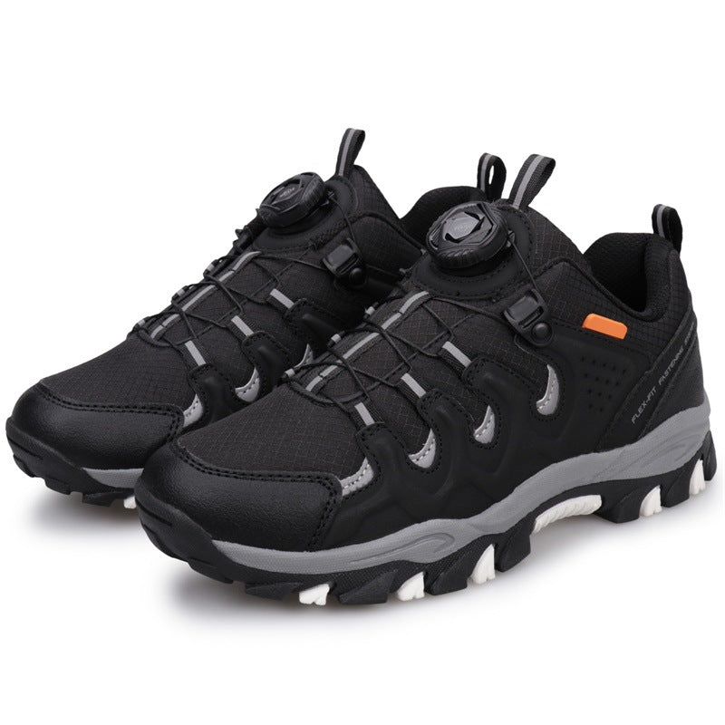 Medium Large Outdoor Climbing Boys Hiking Oxford Cloth Waterproof Boots