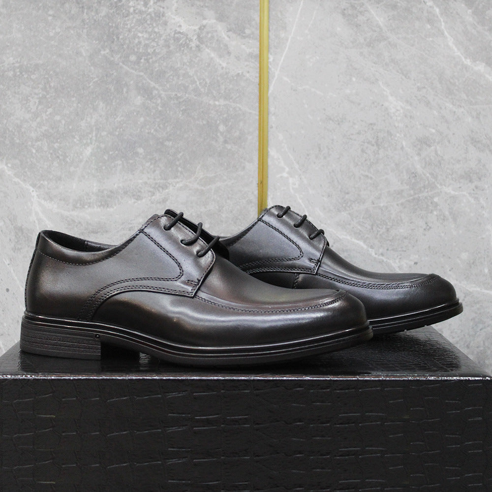 Men's Business Breathable First Layer Cowhide Formal Leather Shoes