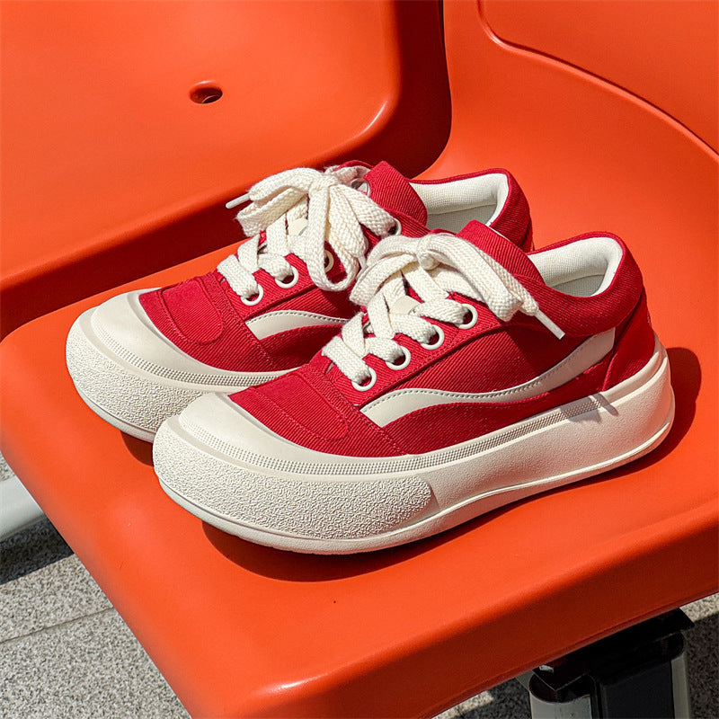 Women's & Men's Ugly Cute Crooked Big Toe Thick Bottom Increased Niche Sneakers