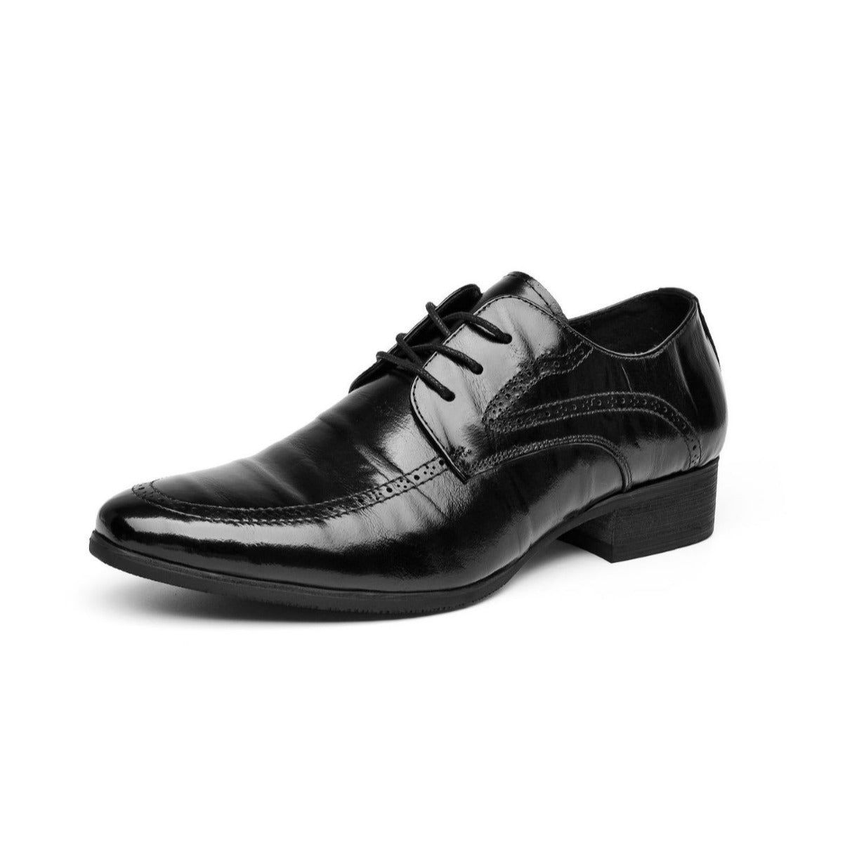 Men's Layer Cowhide Wedding Formal Wear Business Leather Shoes