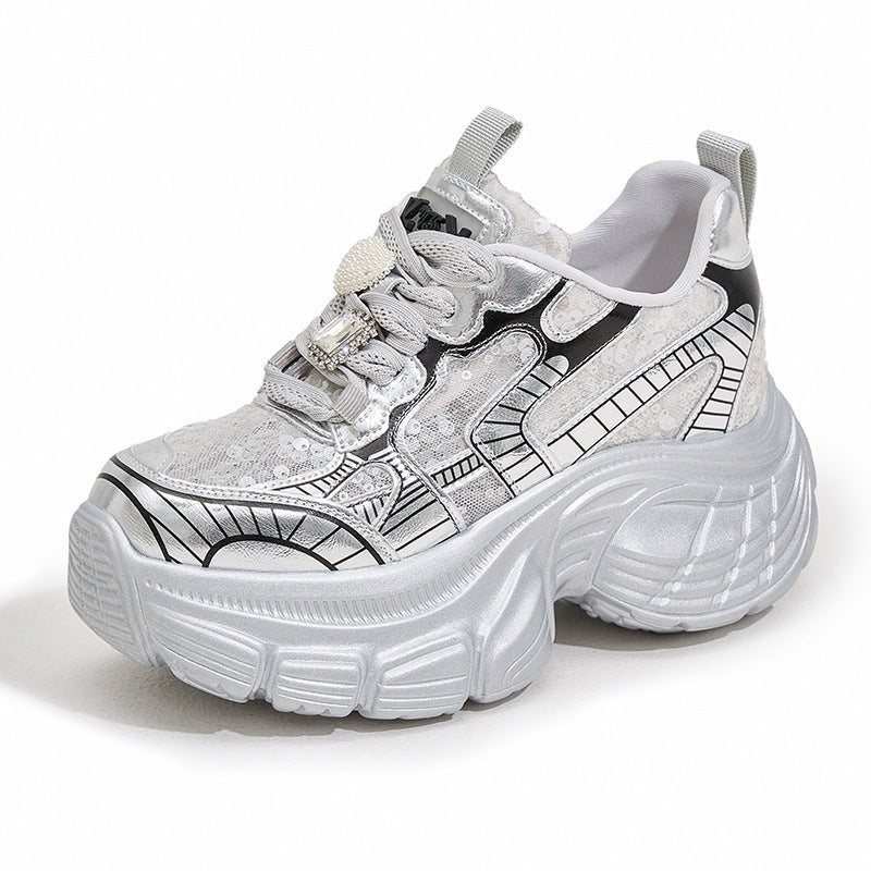 Women's Dad Summer Hollow Mesh Surface Fashionable Sneakers