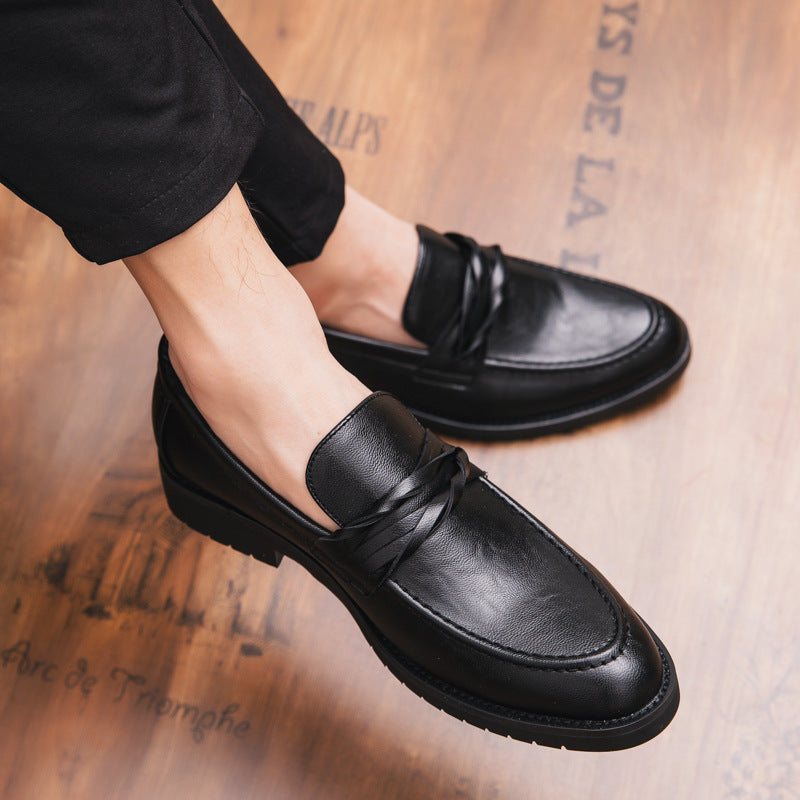 Men's Winter British Trend Pointed Club Hairdresser Casual Shoes