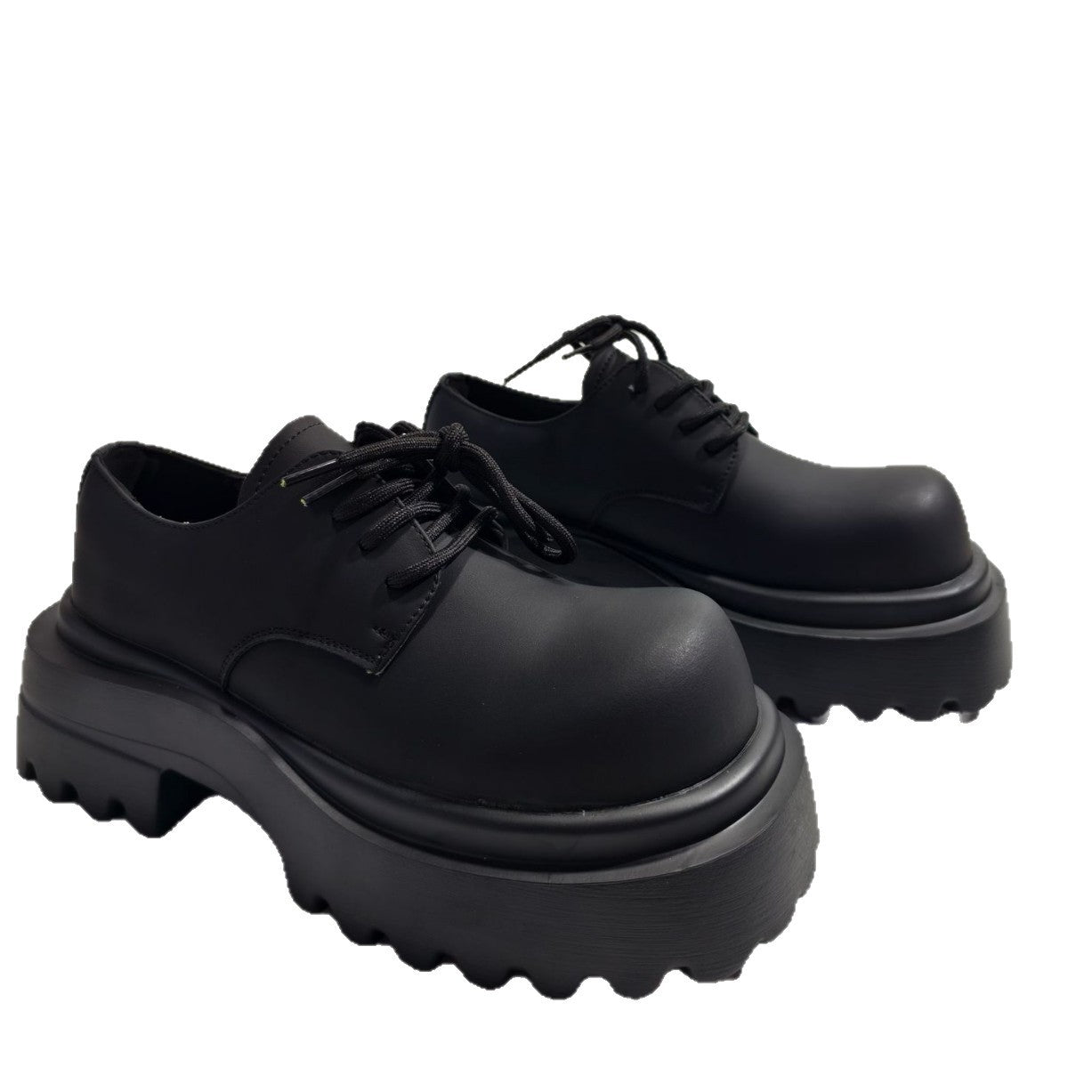 Men's Bottom Derby Fashion British Black Big Men's Casual Shoes