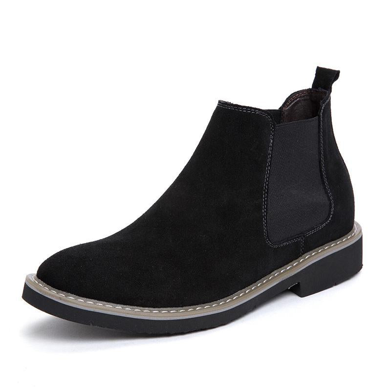 Men's Plus Size Height Increasing Insole Chelsea Boots