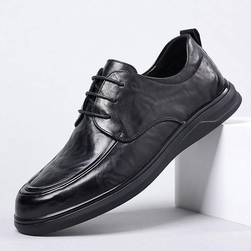 Men's First Layer Cowhide Autumn Business Genuine Leather Shoes