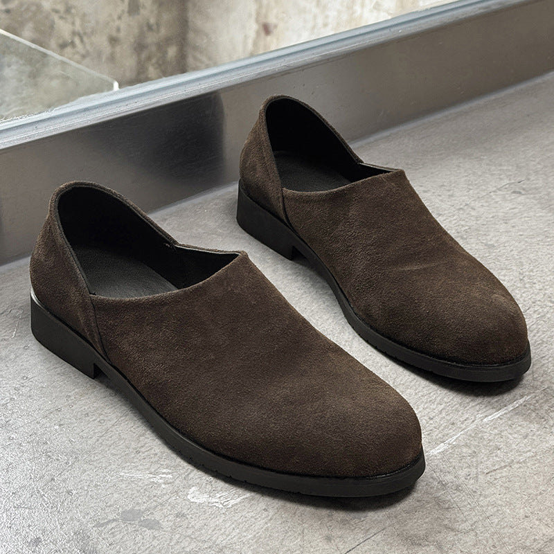 Men's Small From Stylish Lightweight Slip-on Breathable Leather Shoes