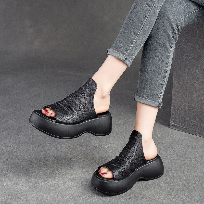Women's & Men's Breathable Platform Retro Style First Layer Men's Shoes