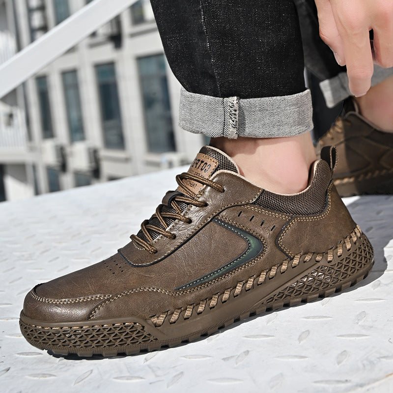 Men's Style Versatile Breathable Soft Bottom British Casual Shoes
