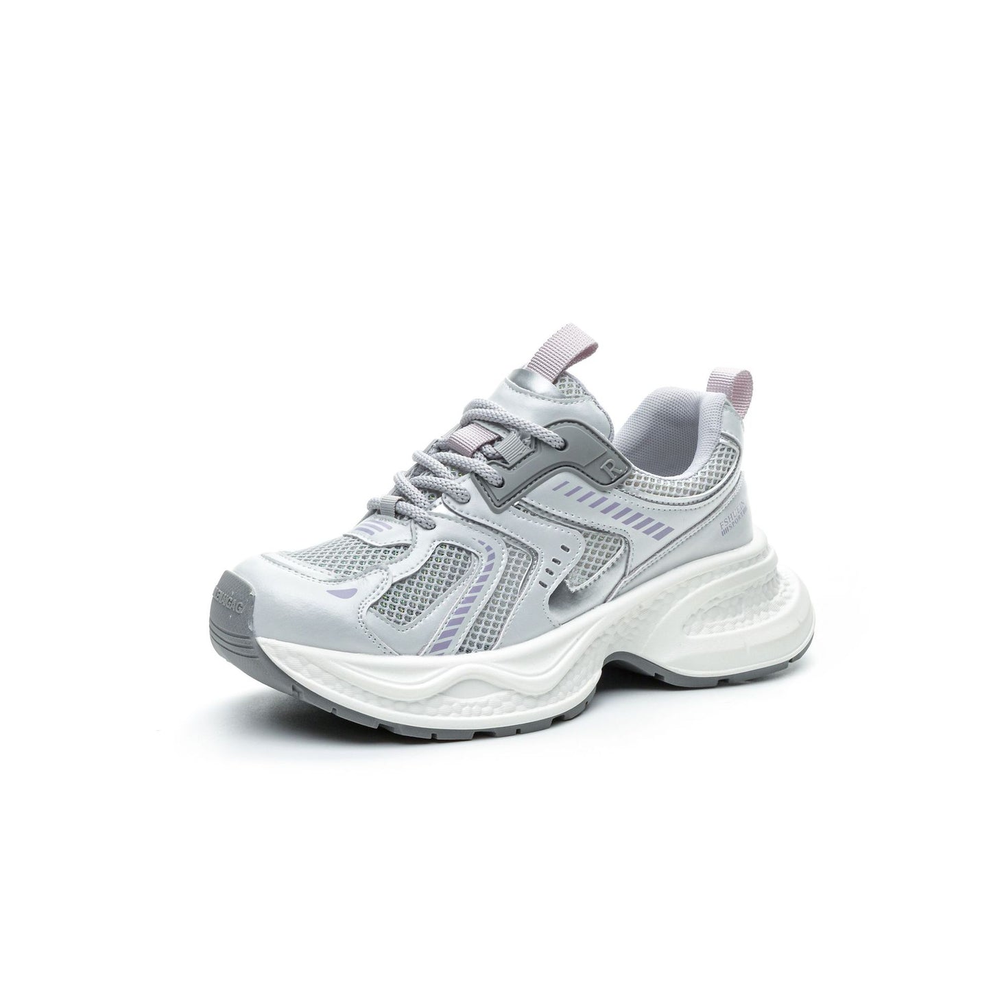 Women's Authentic Clunky Thin Muffin Platform Mesh Sneakers