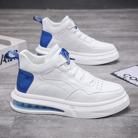 Men's Air Cushion Soft Bottom White Fashion Casual Shoes