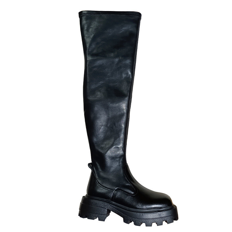 Women's Over The Knee Slimming Stretch Thick Boots