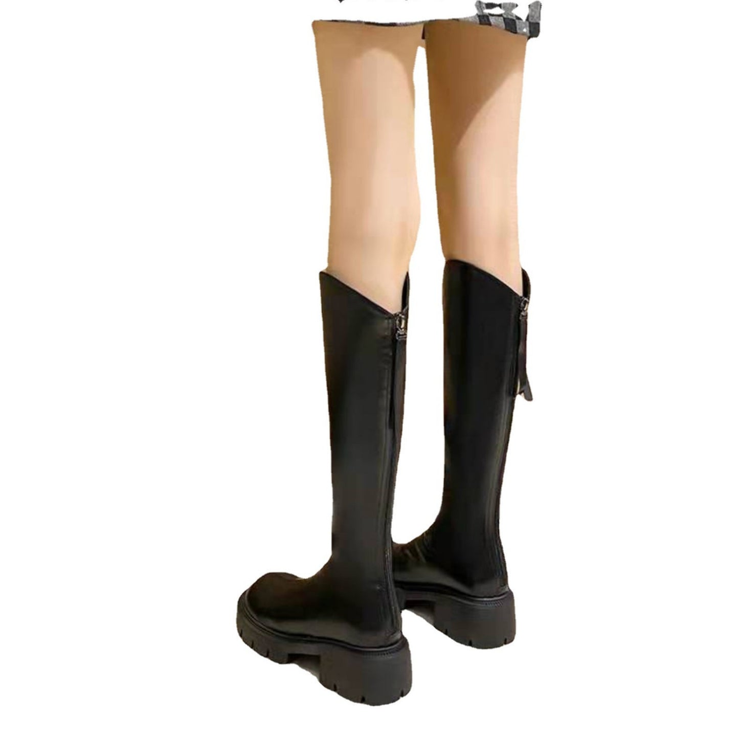 Women's Size Height Increasing Insole Knight Plus Long Boots