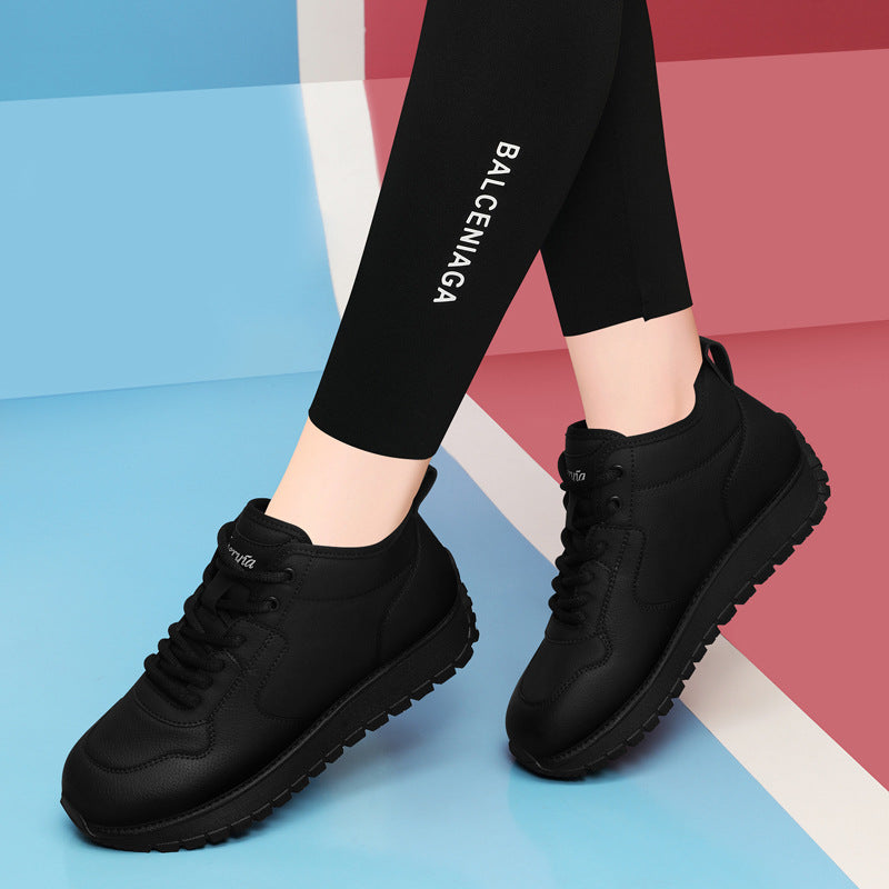 Soft Bottom Mom Winter Fleece-lined Flat Casual Shoes