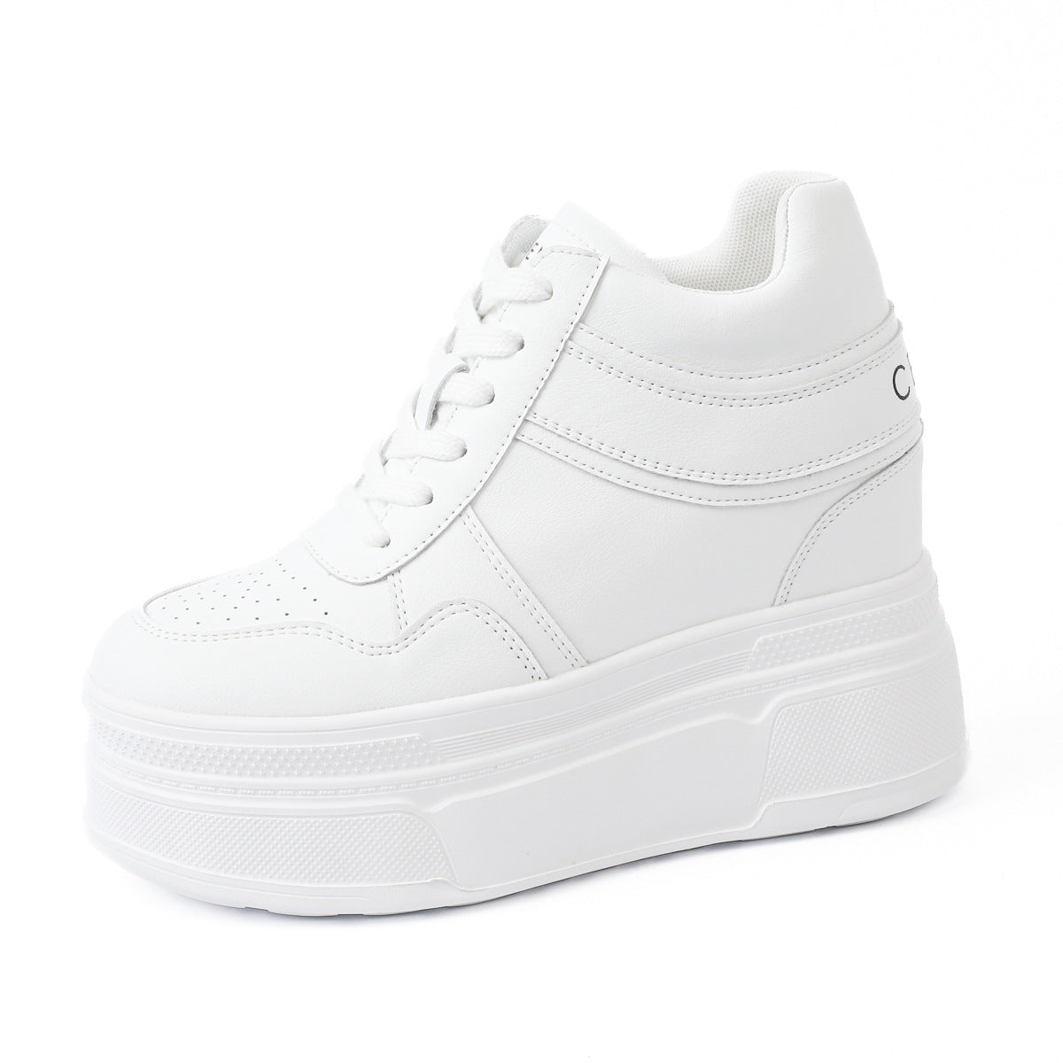 Women's Height Increasing Insole Small White Platform Women's Casual Shoes