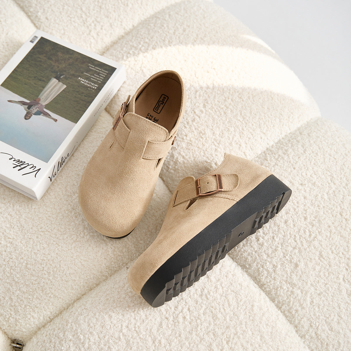 Women's & Men's Platform Height Increasing Insole Short Vintage Men's Shoes