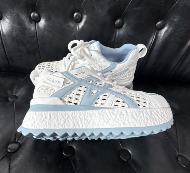 Women's Platform Dad Summer Light Luxury Breathable Sports Height Casual Shoes