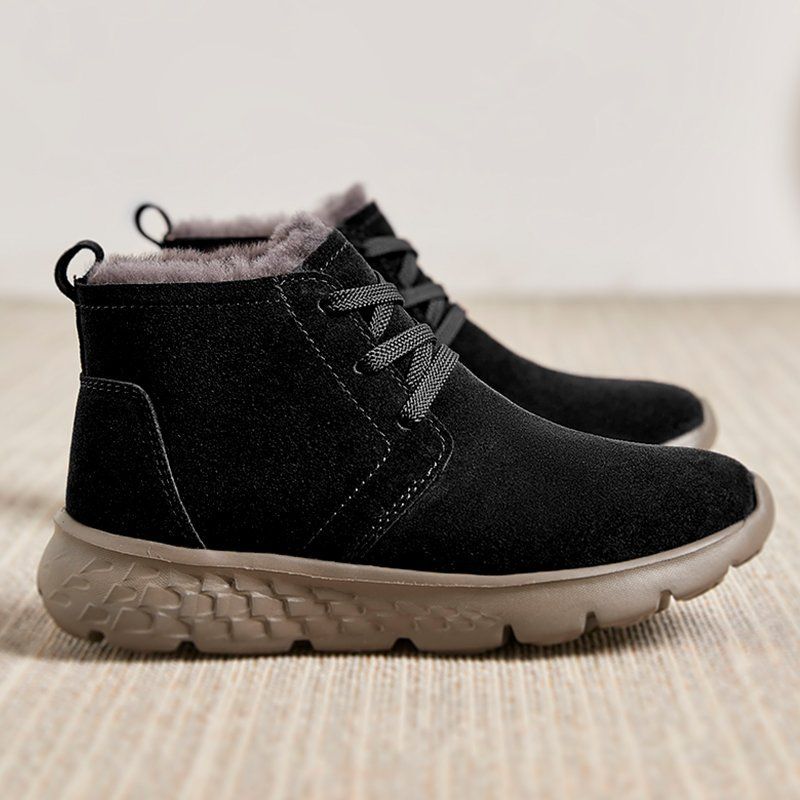 Women's Genuine Fur Winter Veet Short Thermal Soft Soled Northeast Women's Leather Boots