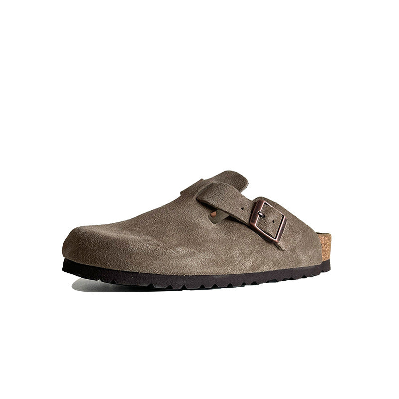 Women's Outdoor Thick Bottom Retro Closed Toe Slippers