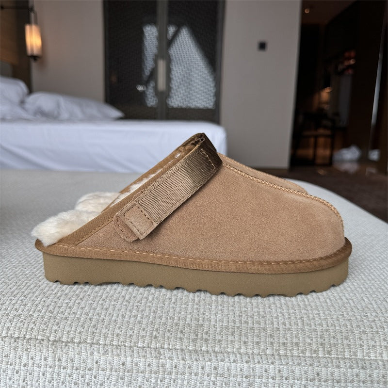 Women's Plus Veet For Warmth Outdoor Cotton Leisure Slippers