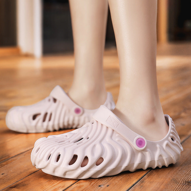 Men's Hole Plus Size Couple Fashion Closed Sandals