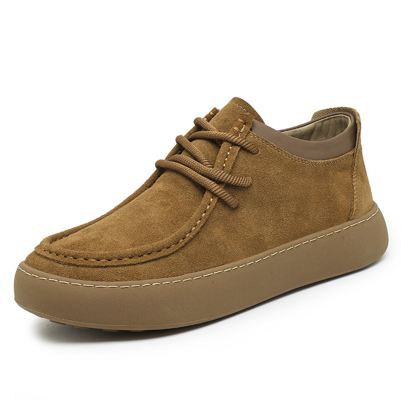 Men's Retro Easy Matching Suede Soft Bottom Personality Sneakers