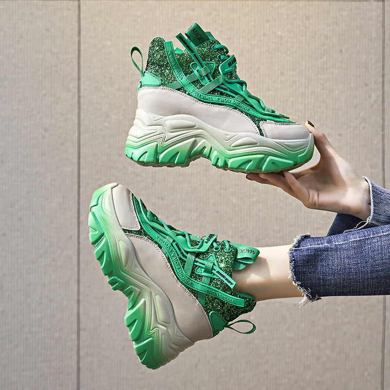 Women's Height Increasing Insole Dad Small Sports Casual Shoes