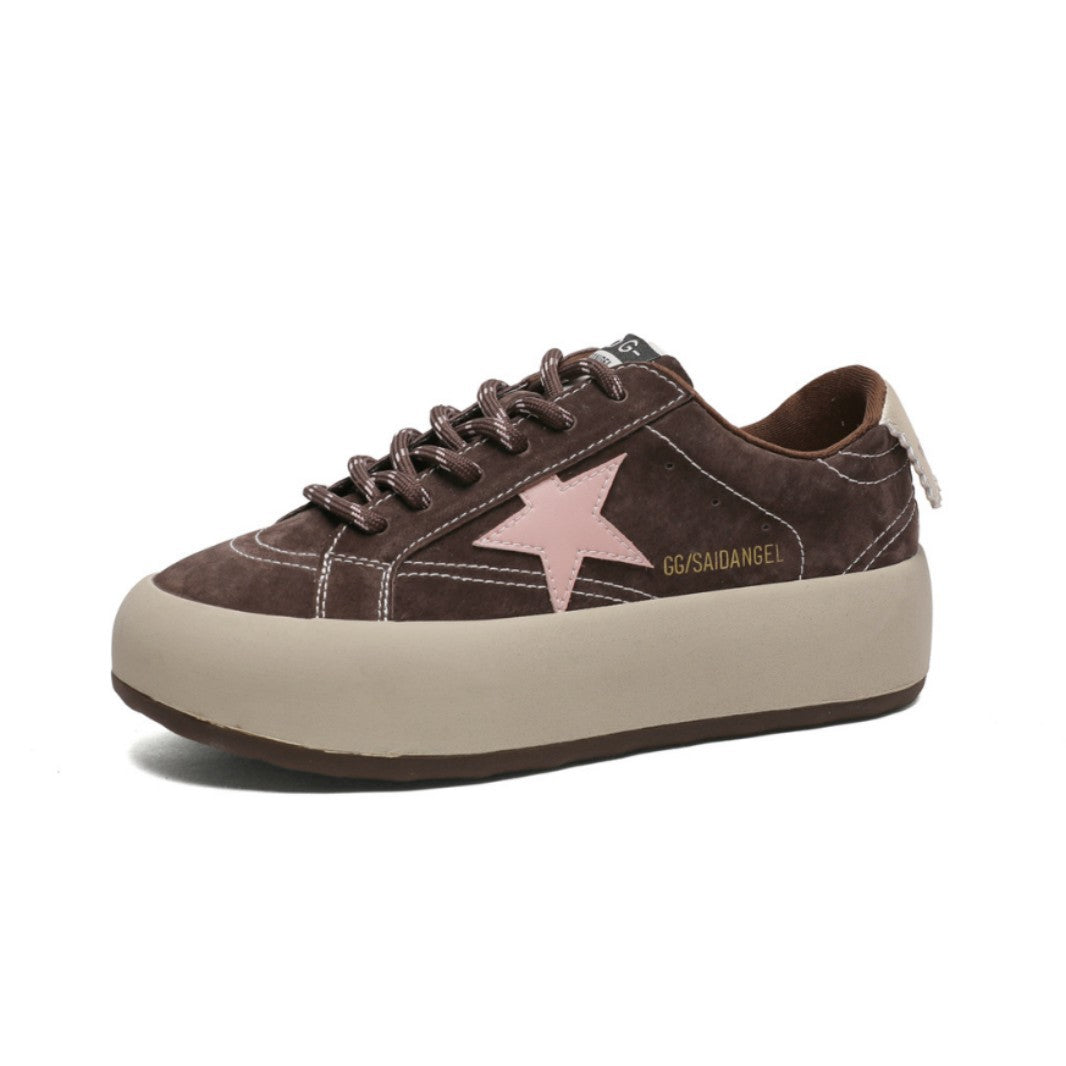 Women's Platform Retro Star Autumn Leisure Sports German Training Women's Casual Shoes