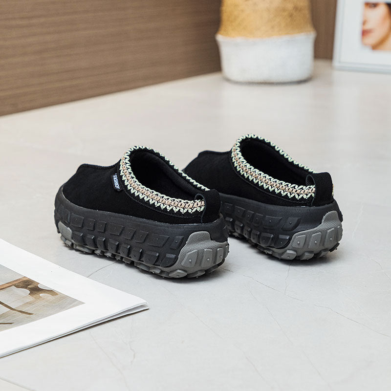 Women's Winter Tire Thick-soled British Style Height Increasing Sneakers