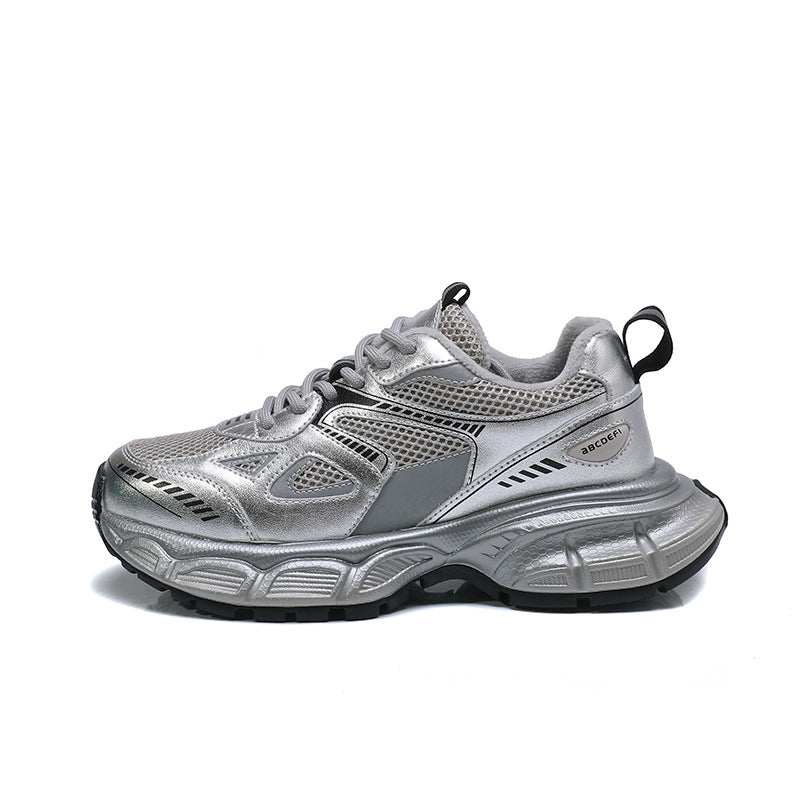Women's Dad Fashionable Spring Korean Style Thick Sneakers