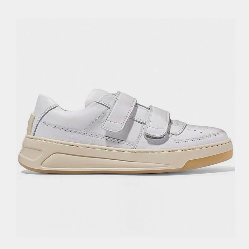 Women's Nana Velcro Smiley Face White Thick Casual Shoes