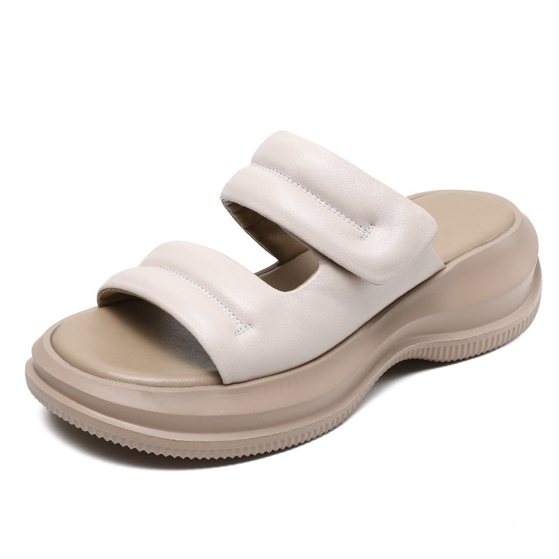 Women's Outdoor Wear Feeling Muffin Open Toe Slippers