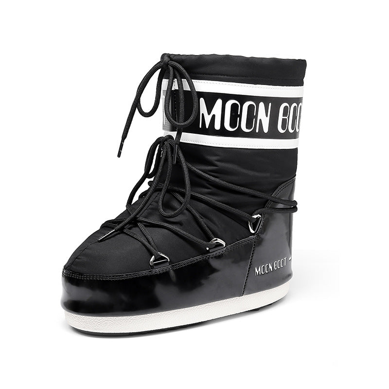 Women's Winter Thick Warm Sleeve Cotton Strap Snow Boots