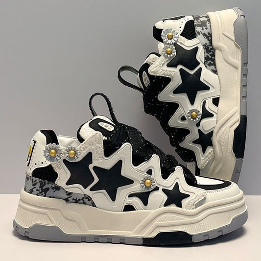 Cream Beige Bread Niche Design Unisex Sneakers