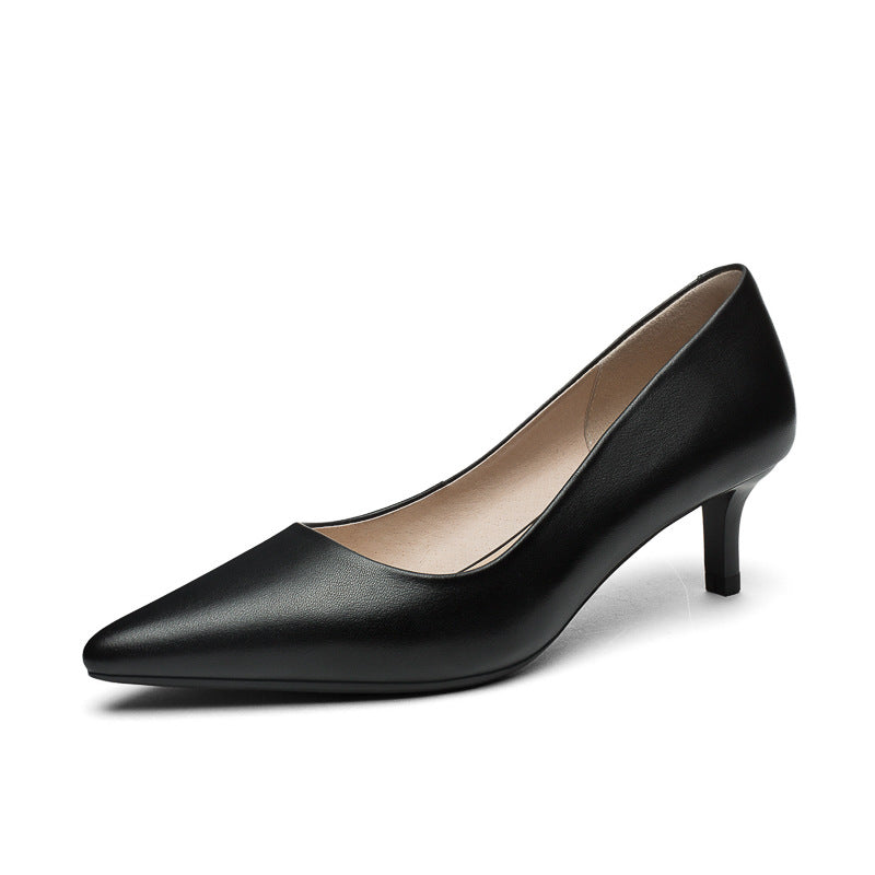 Women's Genuine Professional Red High Pointed Toe Fine With Women's Shoes