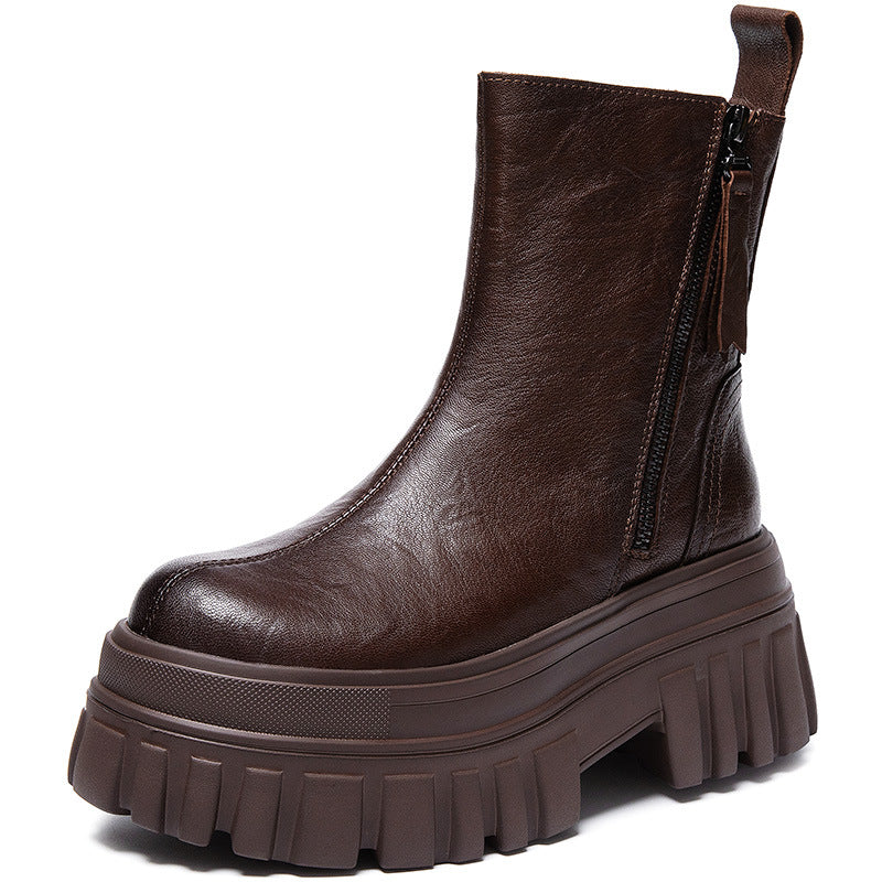 Women's High Platform Martin Small Height Increasing Boots