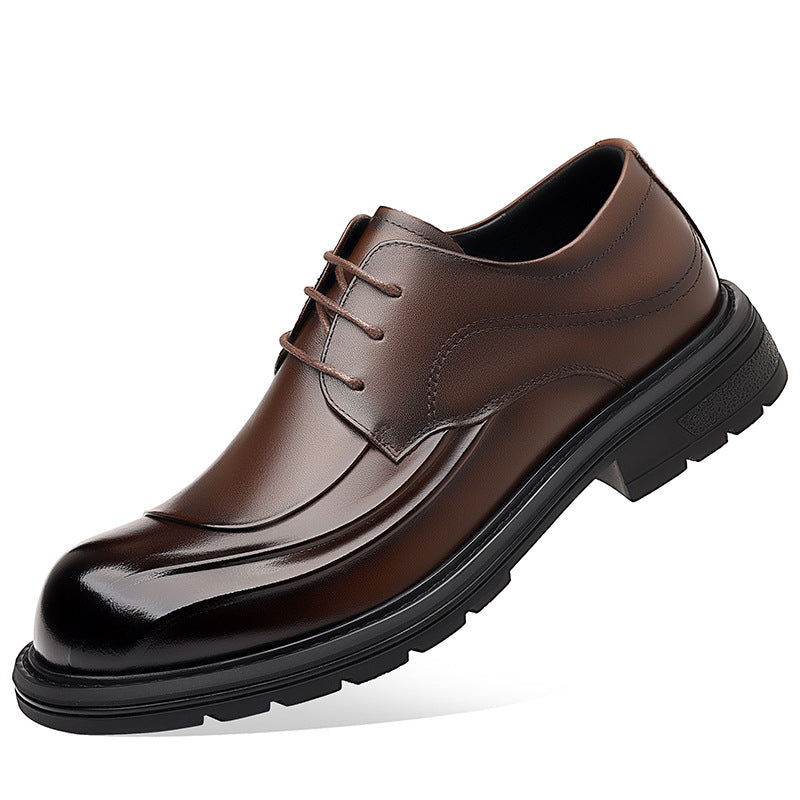 Men's Cowhide Business Genuine Formal Pumps Commuter Leather Shoes