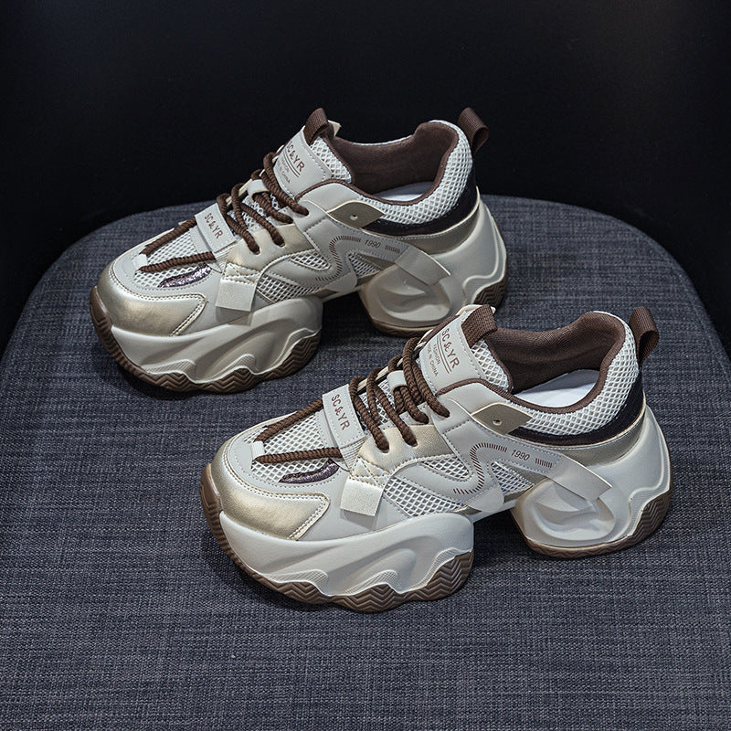 Women's Dad Trendy College Style Sports Platform Casual Shoes