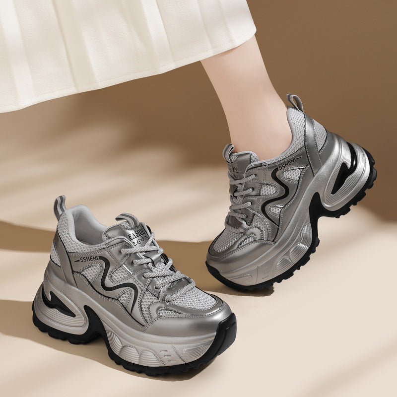 Women's High-grade Dad Thick Bottom Lightweight Mesh Casual Shoes