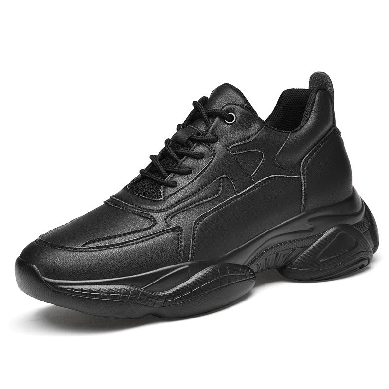 Men's Autumn Invisibly Heightened White Height Increasing Men's Shoes