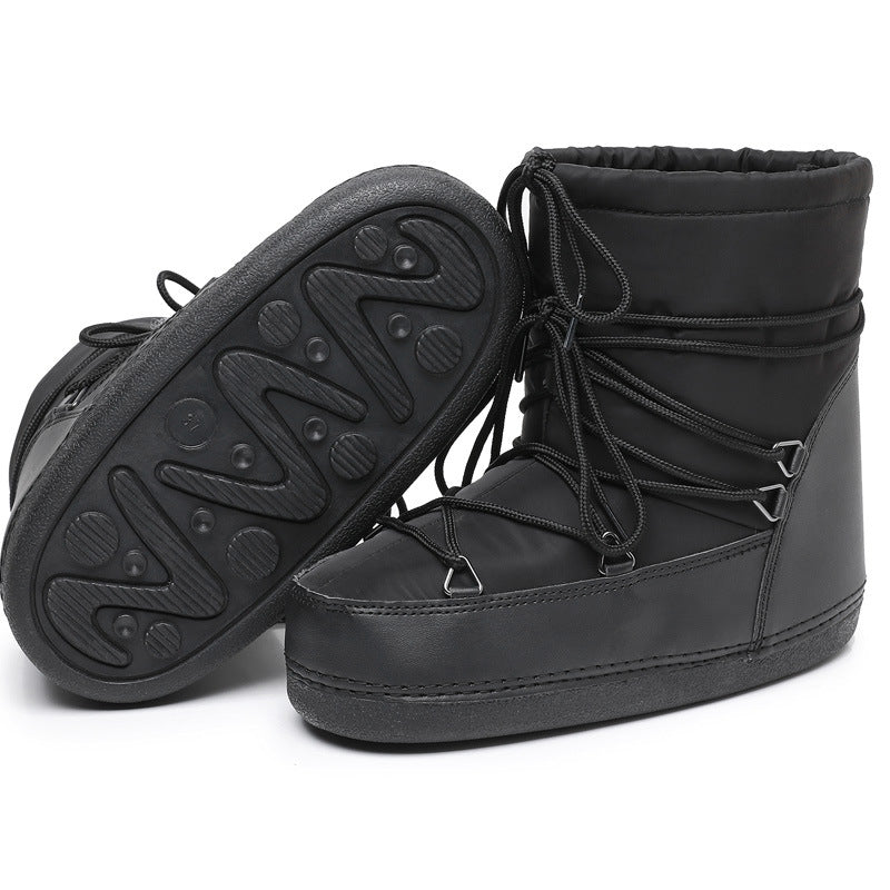Support Waterproof Space Short Tube Thickened Snow Boots