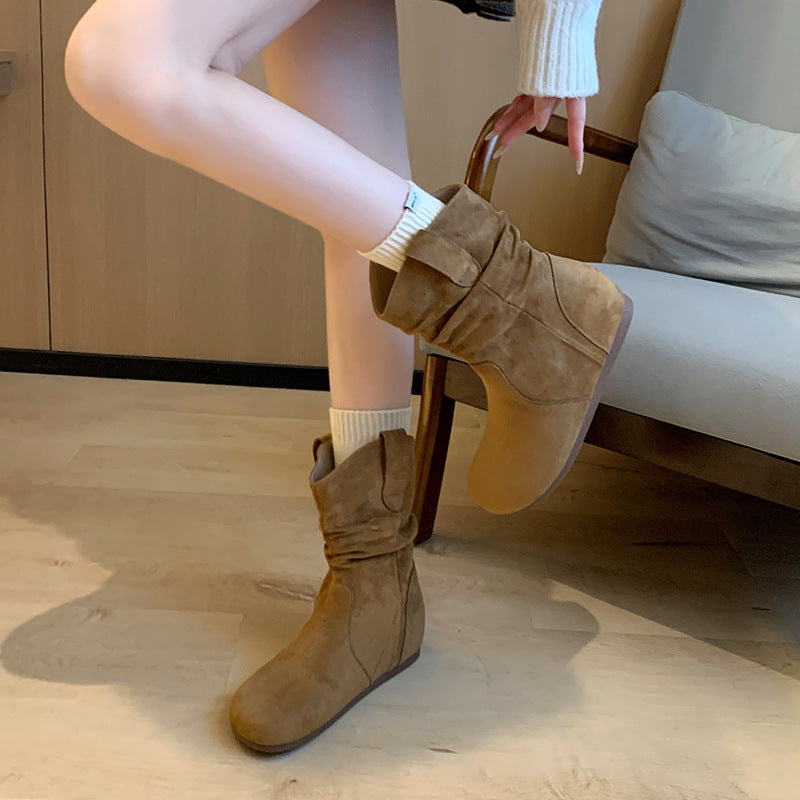 Women's Ankle Widened Fat Feet Thick Leg Big Boots